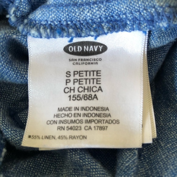 Linen blend high waist pants - Picture 3 of 4